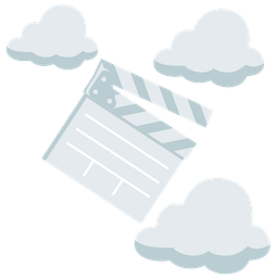 clapper board and cloud