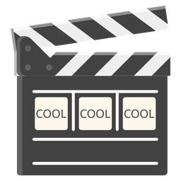 clapper board and COOL button