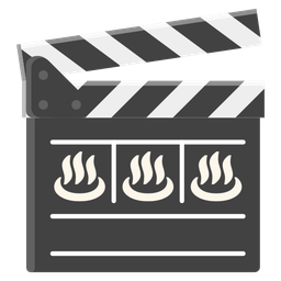 clapper board and hot springs