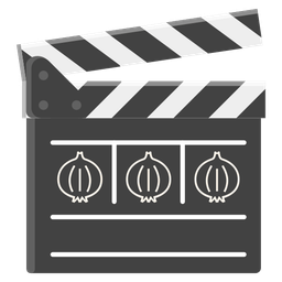 clapper board and onion