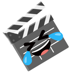 Clapper board and Rolling on the floor laughing