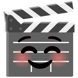 Clapper board and Smiling face