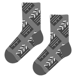 clapper board and socks