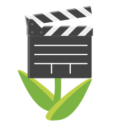 clapper board and tulip