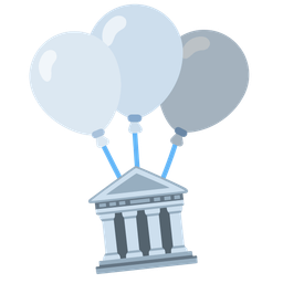 Classical building and Balloon