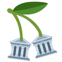 Classical building and Cherries