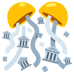 Classical building and Confetti ball