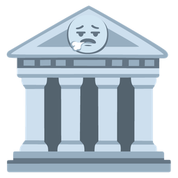 Classical building and Face exhaling