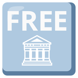 Classical building and FREE button