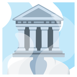 Classical building and Hot springs