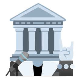 Classical building and Microphone