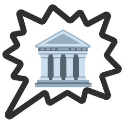 Classical building and Right anger bubble