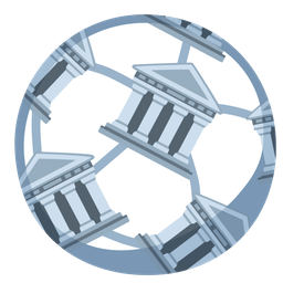 Classical building and Soccer ball