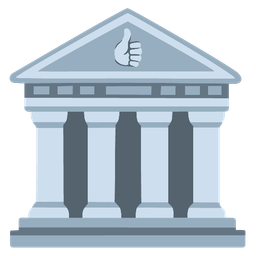 Classical building and Thumbs up