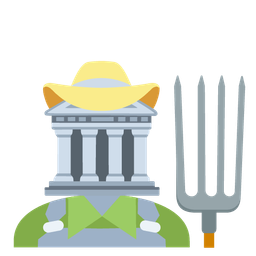 Classical building and Tractor