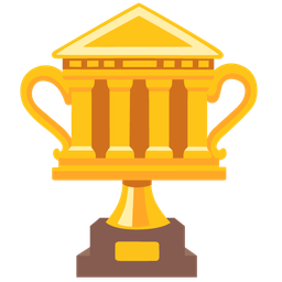 Classical building and Trophy