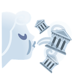 Classical building and Wind face