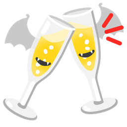 Clinking glasses and Bat