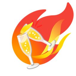 Clinking glasses and Comet