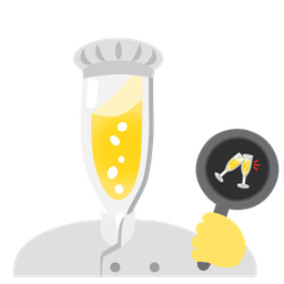 Clinking glasses and Cooking