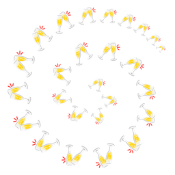 Clinking glasses and Cyclone