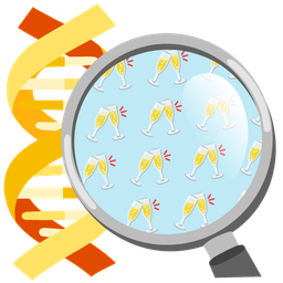 Clinking glasses and Dna