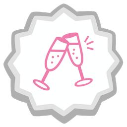 Clinking glasses and Fish cake with swirl