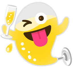 Clinking glasses and Ghost