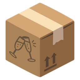 Clinking glasses and Package