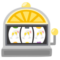 Clinking glasses and Slot machine