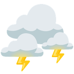 cloud with lightning and cloud