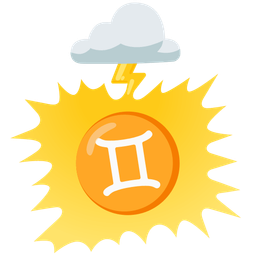 cloud with lightning and Gemini