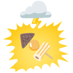 cloud with lightning and oden