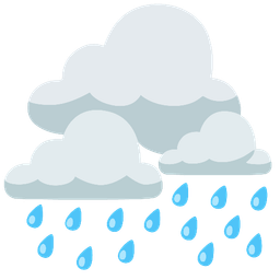 cloud with rain and cloud