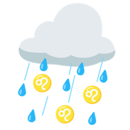 cloud with rain and Leo