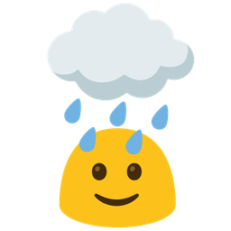 cloud with rain and magic wand