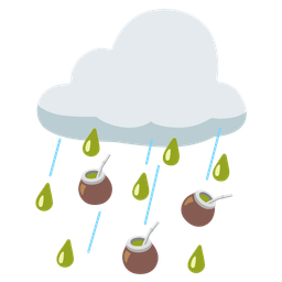 cloud with rain and mate