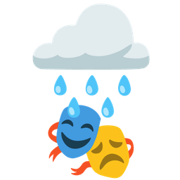 cloud with rain and performing arts