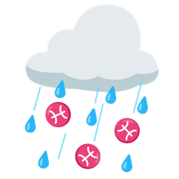 cloud with rain and Pisces