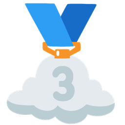 cloud and 3rd place medal