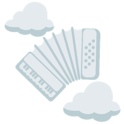 cloud and accordion