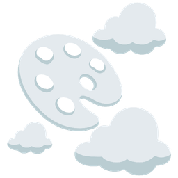 cloud and artist palette