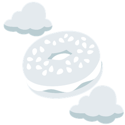 cloud and bagel