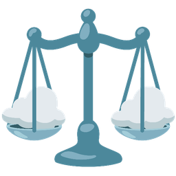 cloud and balance scale