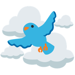 cloud and bird