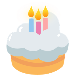 cloud and birthday cake