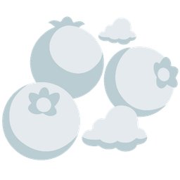 cloud and blueberries