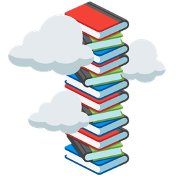 cloud and books