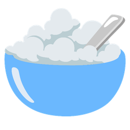 cloud and bowl with spoon
