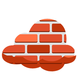 cloud and brick